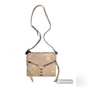 Botkier beige leather crossbody bag/purse